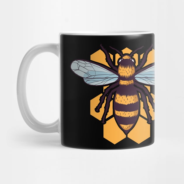 honey bee honeycomb by HBfunshirts